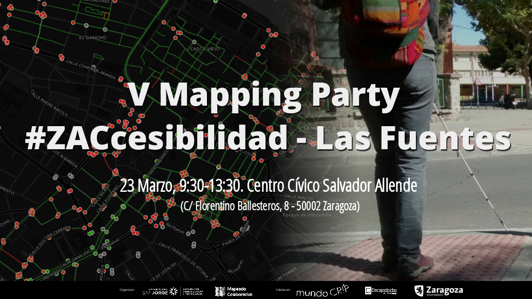 Próxima V mapping party #Zaccesibilidad en Las Fuentes